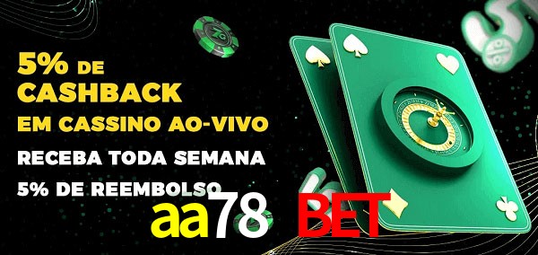 Promoções do cassino ao Vivo aa78 bet